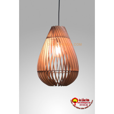 Đèn gỗ hình bầu