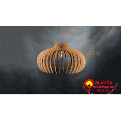 Đèn gỗ hình tay chụp