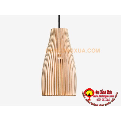 Đèn gỗ hình trụ