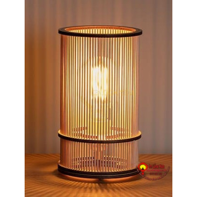 đèn tre để bàn kiểu trụ M003