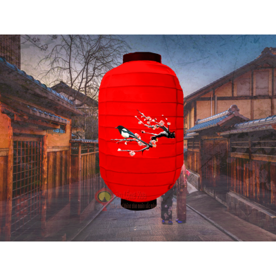 đèn lồng nhật vẽ chim nan ngang