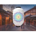 đèn lồng nhật trắng in hình mandala nan ngang