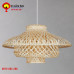 Đèn tre đan kiểu chụp lưới