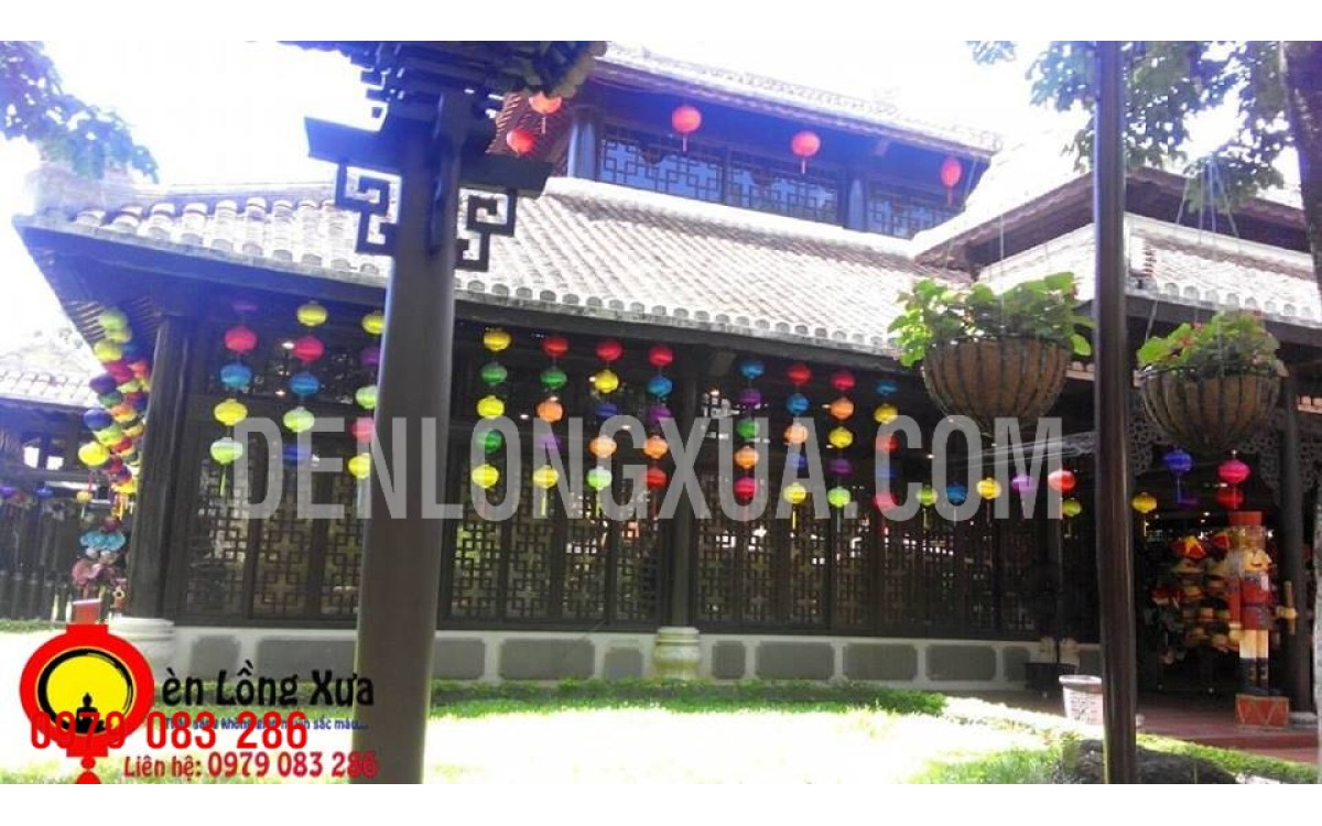 Mẫu đèn lồng trang trí tết cho chùa 