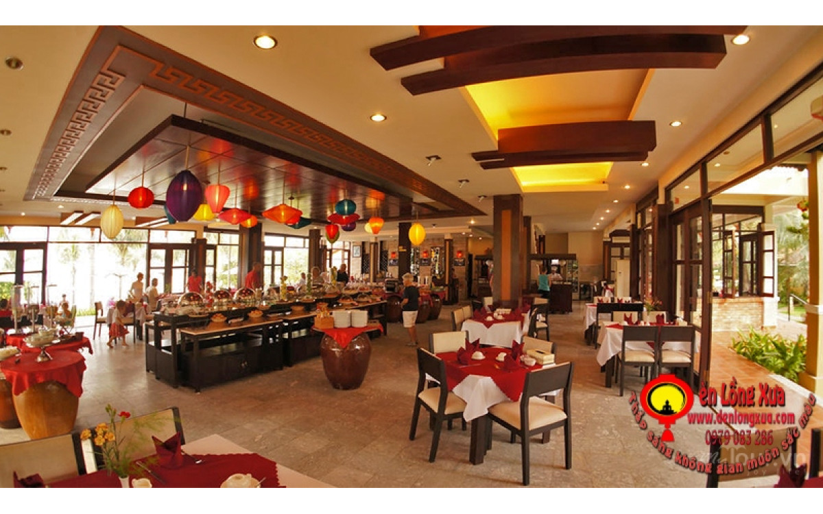 Đèn lồng trang trí nhà hàng buffet