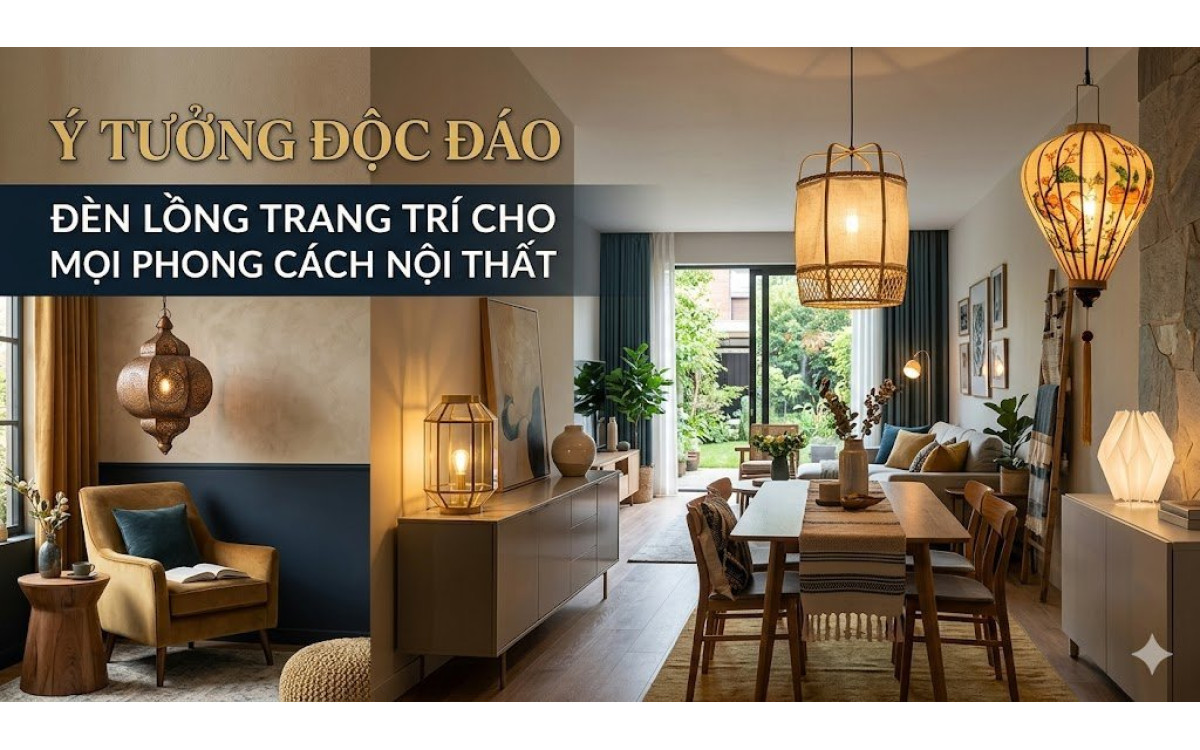 Ý Tưởng Độc Đáo: Đèn Lồng Trang Trí Cho Mọi Phong Cách Nội Thất