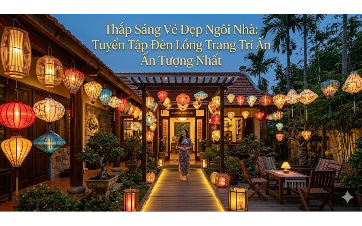 Thắp Sáng Vẻ Đẹp Ngôi Nhà: Tuyển Tập Đèn Lồng Trang Trí Ấn Tượng Nhất