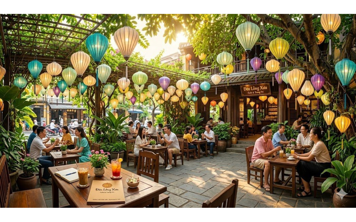Ánh Sáng Mùa Hạ: Nghệ Thuật Trang Trí Đèn Lồng Cho Quán Cafe Thu Hút Khách