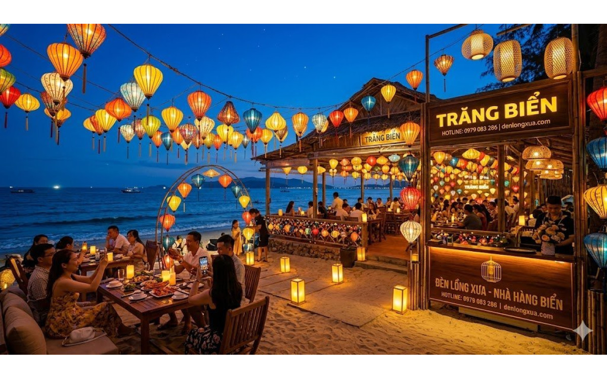 Khám Phá Sức Mạnh Của Đèn Lồng: Biến Nhà Hàng Biển Thường Thành Điểm Đến "Triệu View" Mùa 