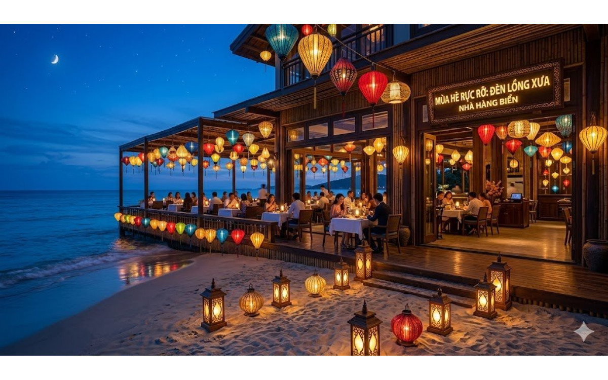 Mùa Hè Rực Rỡ: Tận Dụng Đèn Lồng Để Tạo Điểm Nhấn "Độc Nhất Vô Nhị" Cho Nhà Hàng Biển