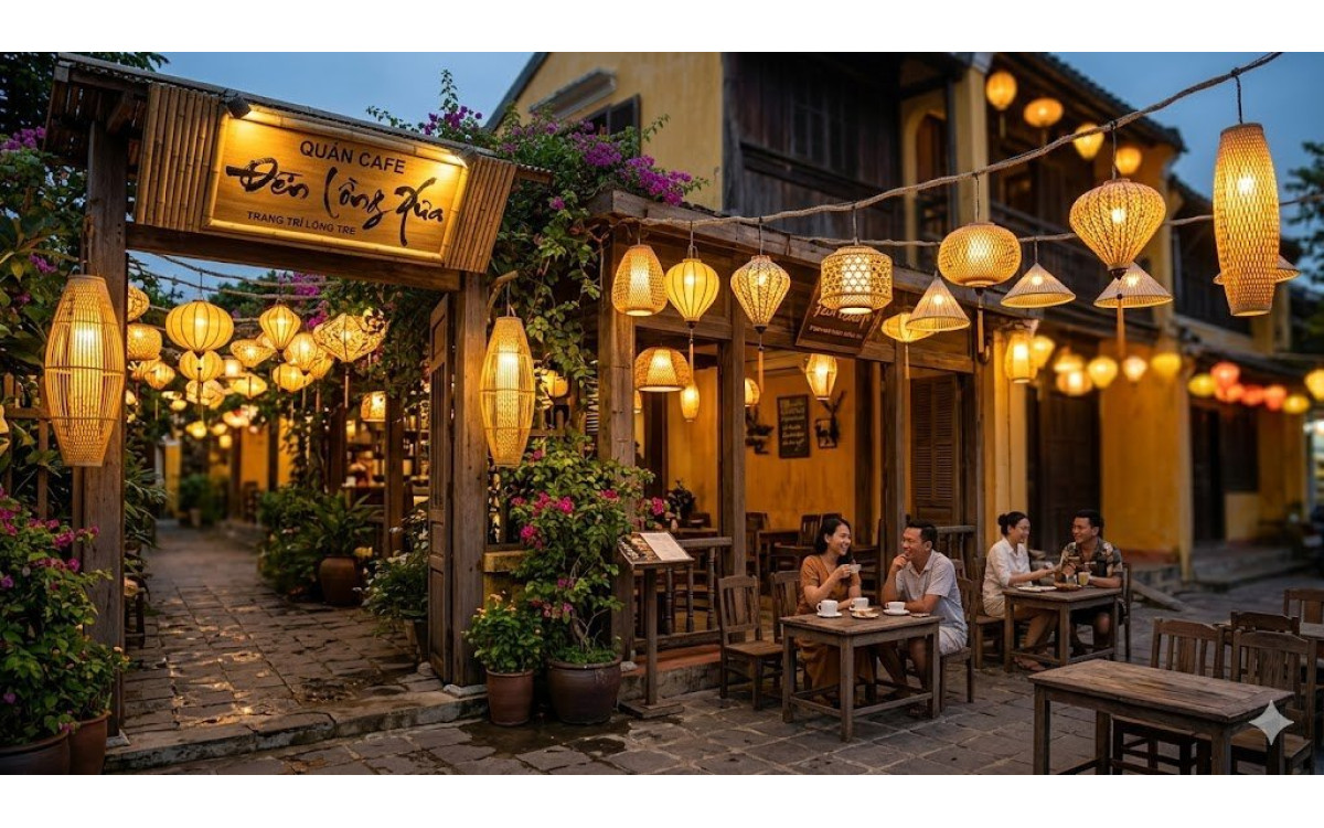 Đèn Lồng Tre Trang Trí Quán Cafe: Bí Quyết Tạo Điểm Nhấn Thu Hút Khách Hàng