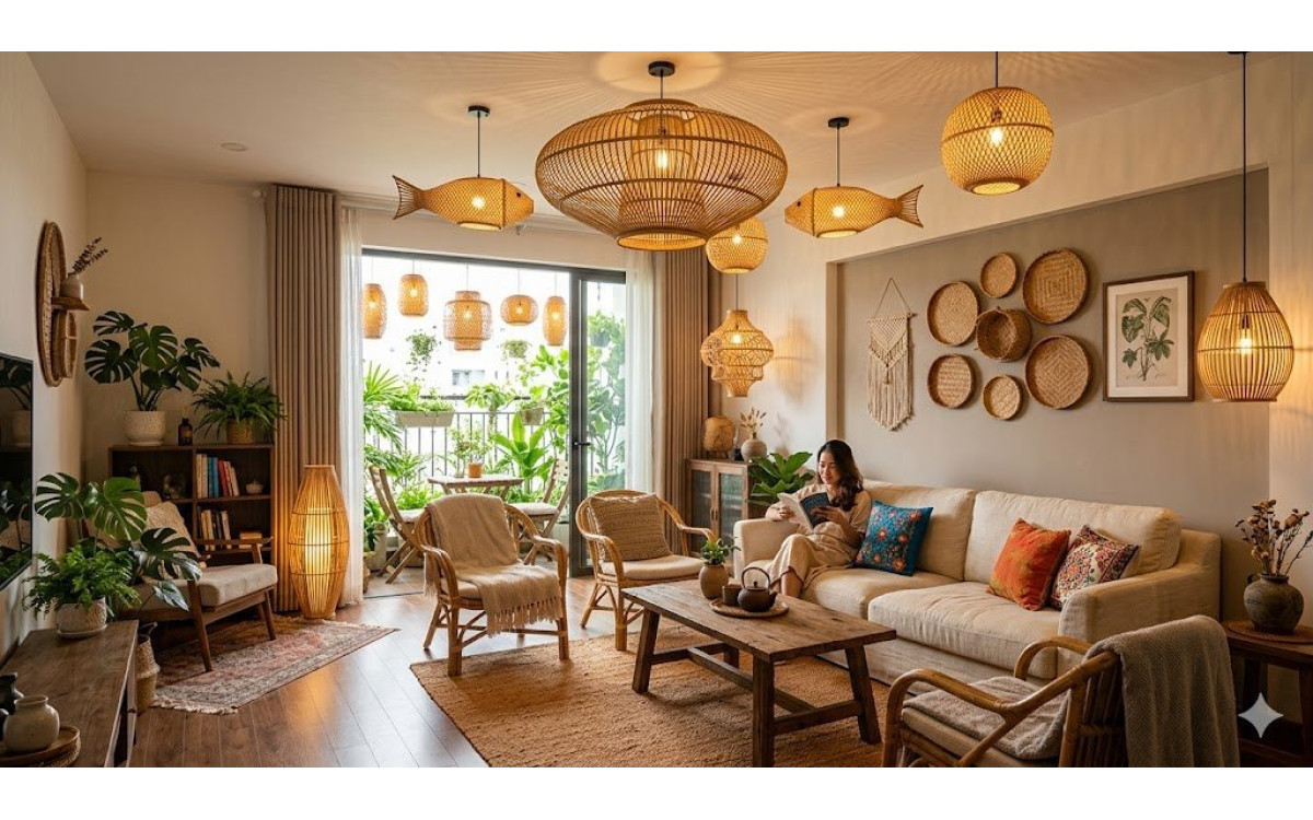 Bật Mí 5 Ý Tưởng Decor Homestay Với Đèn Mây Tre Tự Nhiên Thu Hút Triệu Du Khách