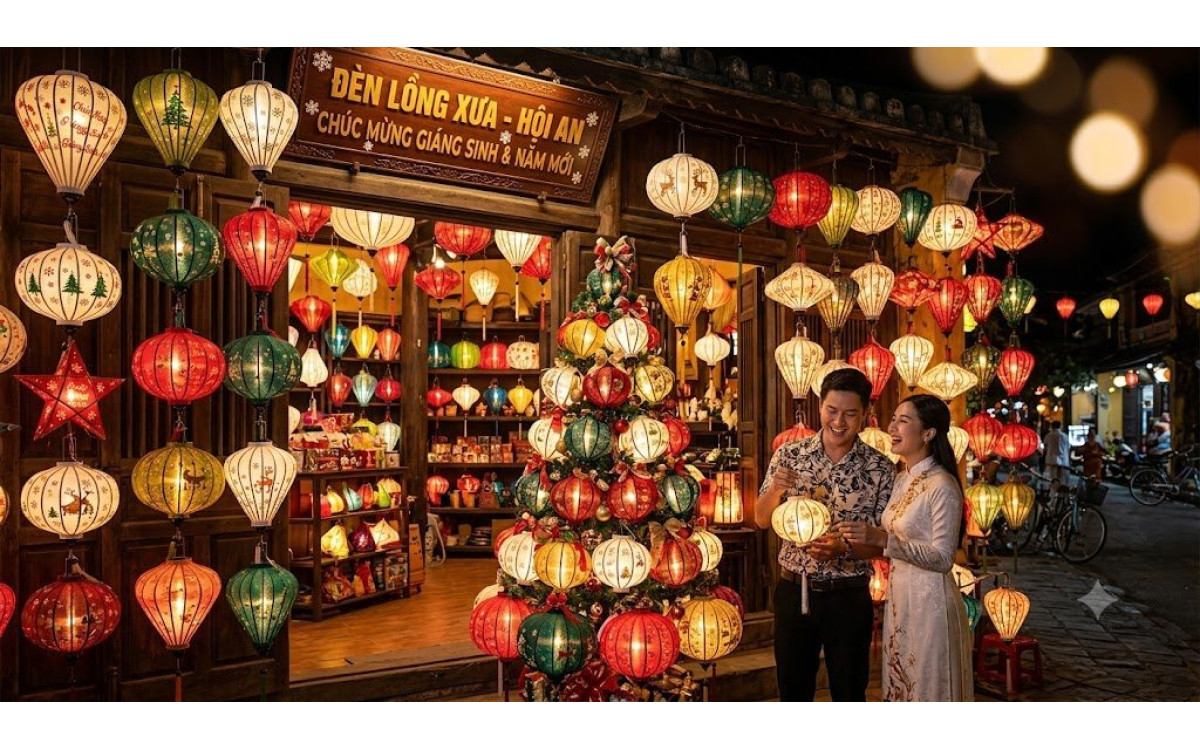 Mẫu Đèn Lồng Hội An Trang Trí Giáng Sinh: Bản Giao Hưởng Ánh Sáng Đông Tây