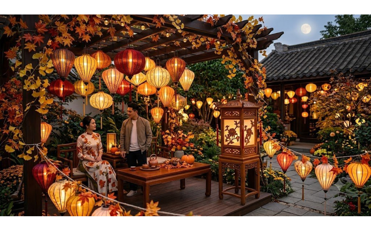 Bí quyết chọn Đèn lồng truyền thống trang trí không gian đón mùa thu 2026
