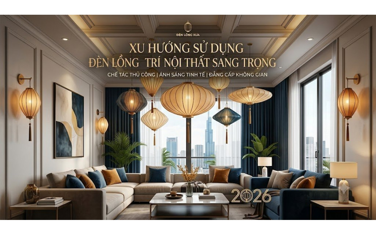 Xu Hướng Sử Dụng Đèn Lồng Trang Trí Nội Thất Sang Trọng