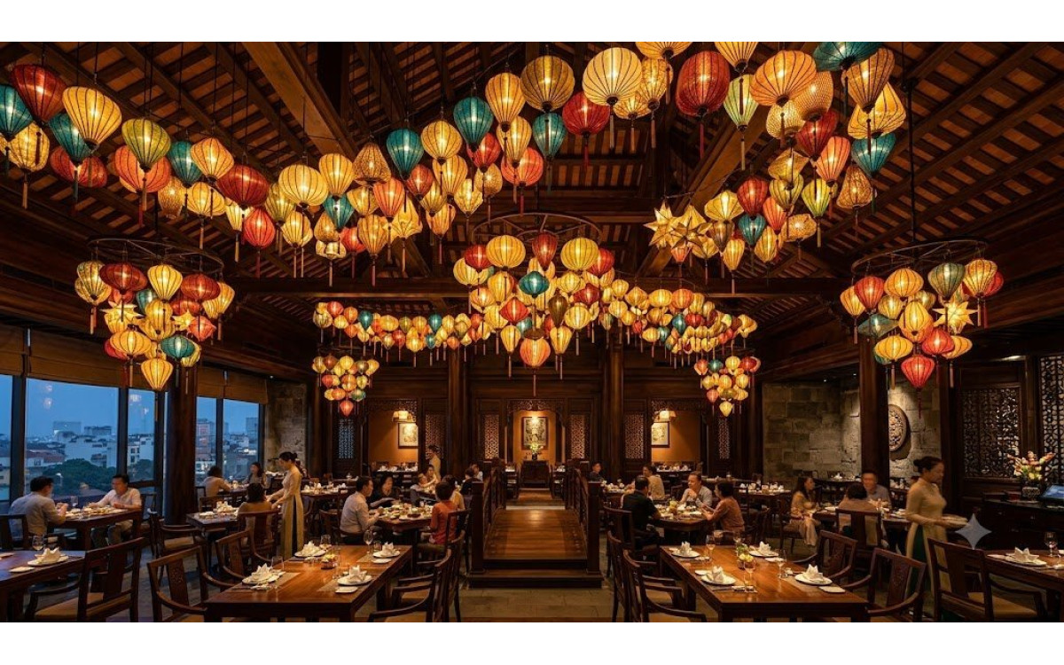 Nghệ Thuật Bố Trí Đèn Lồng Trang Trí Không Gian Nhà Hàng Dẫn Đầu Xu Hướng