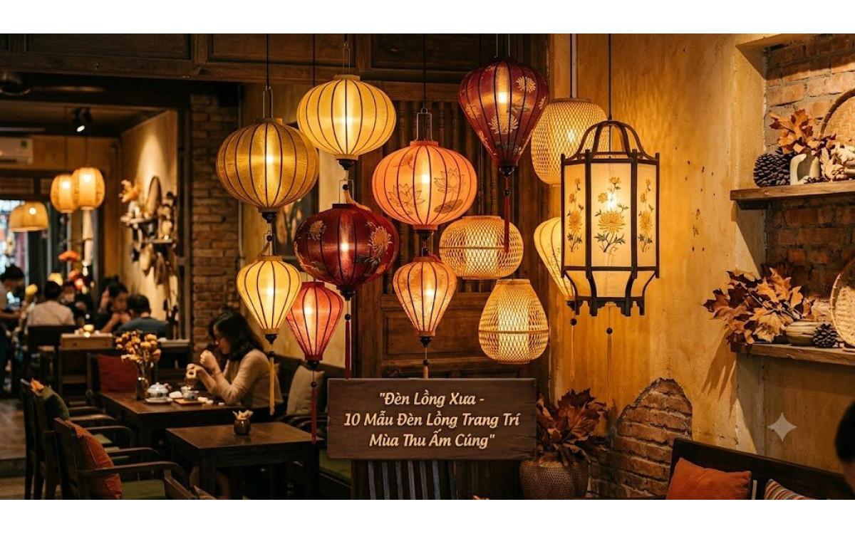 10 Mẫu Đèn Lồng Trang Trí Mùa Thu Đẹp Nhất Giúp Không Gian Ấm Cúng