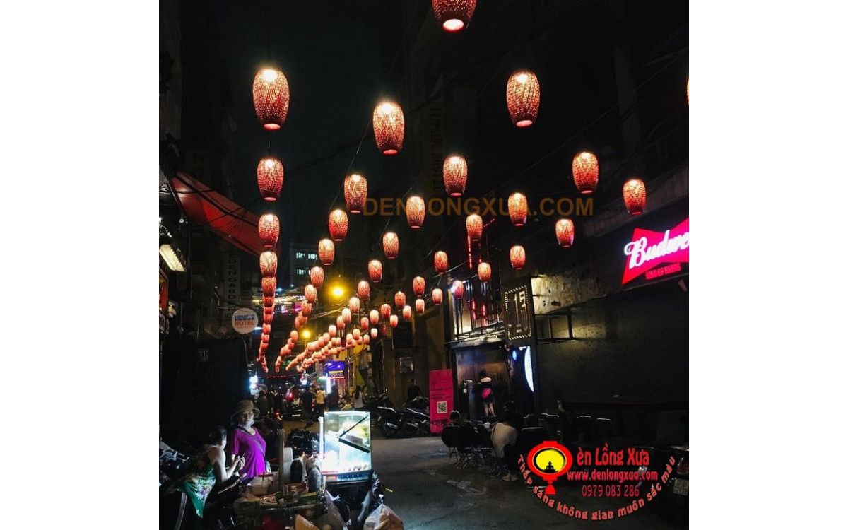Trang Hoàng Không Gian 30/4 Bằng Đèn Mây Tre Giá Rẻ Tuyệt Đẹp - Đèn Lồng Xưa