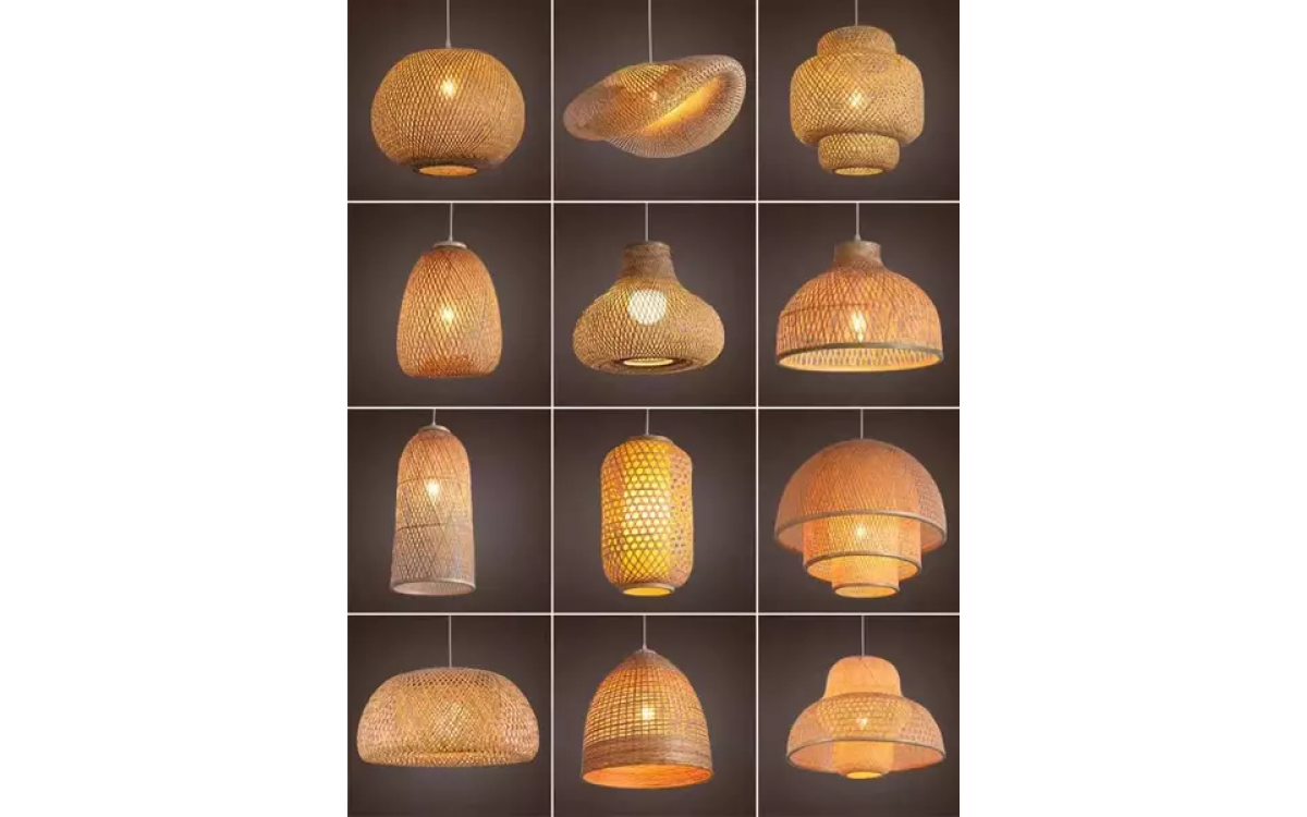 Chỉ Từ 200k: Biến Căn Phòng Trở Nên Thơ Mộng Với Đèn Mây Tre Trang Trí!