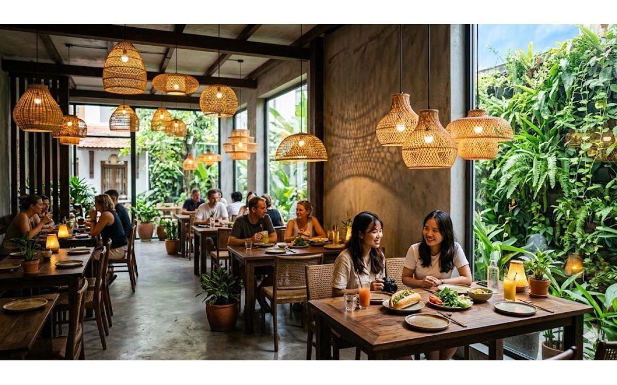 Tại Sao Đèn Mây Tre Là Lựa Chọn 'Không Thể Thay Thế' Cho Decor Nhà Hàng Mùa Hè Hiện Đại?